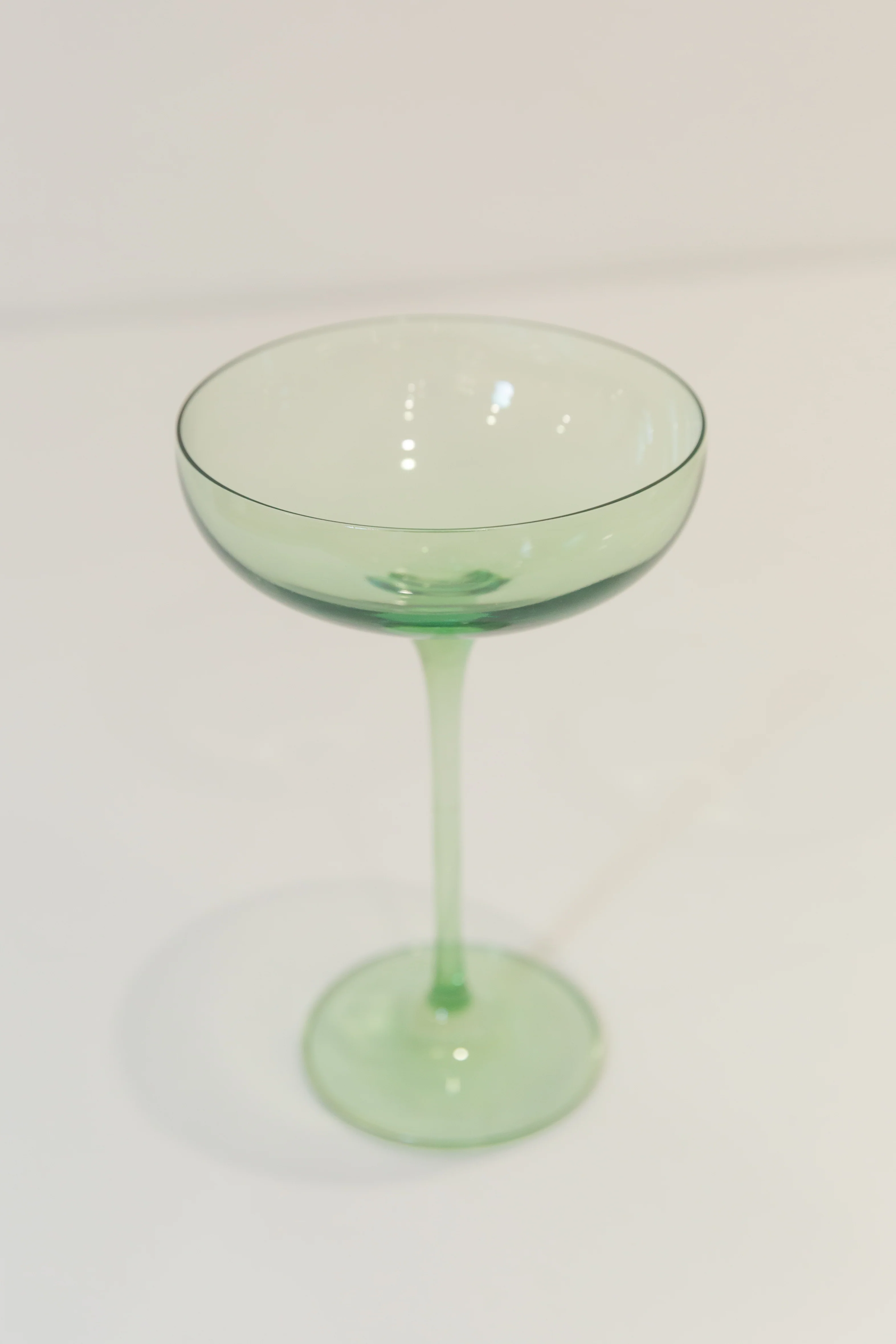 Estelle Colored Champagne Coupe Stemware - Set of 6 {Mint Green} - Image 3