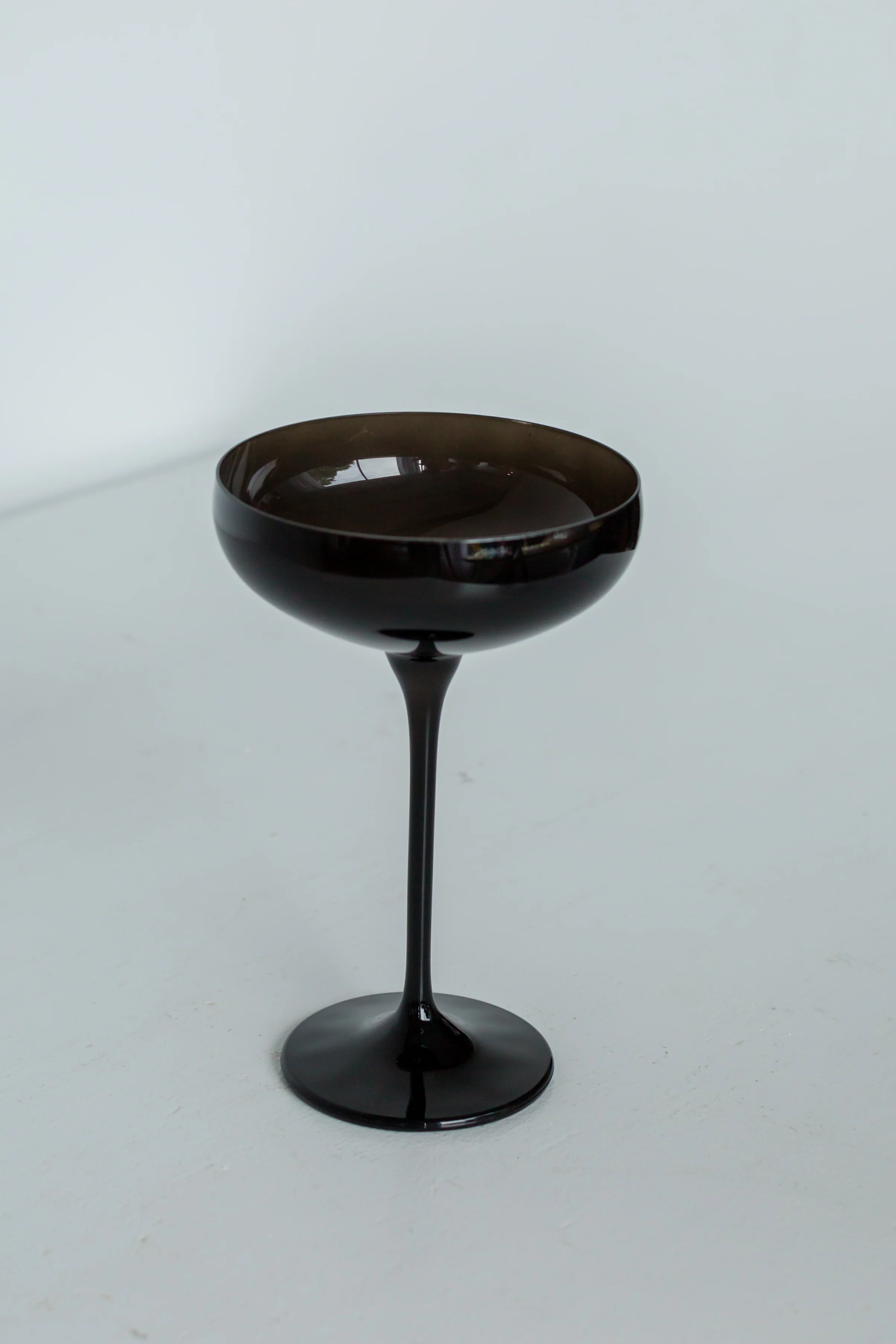 Estelle Colored Champagne Coupe Stemware - Set of 6 {Black Onyx} - Image 3