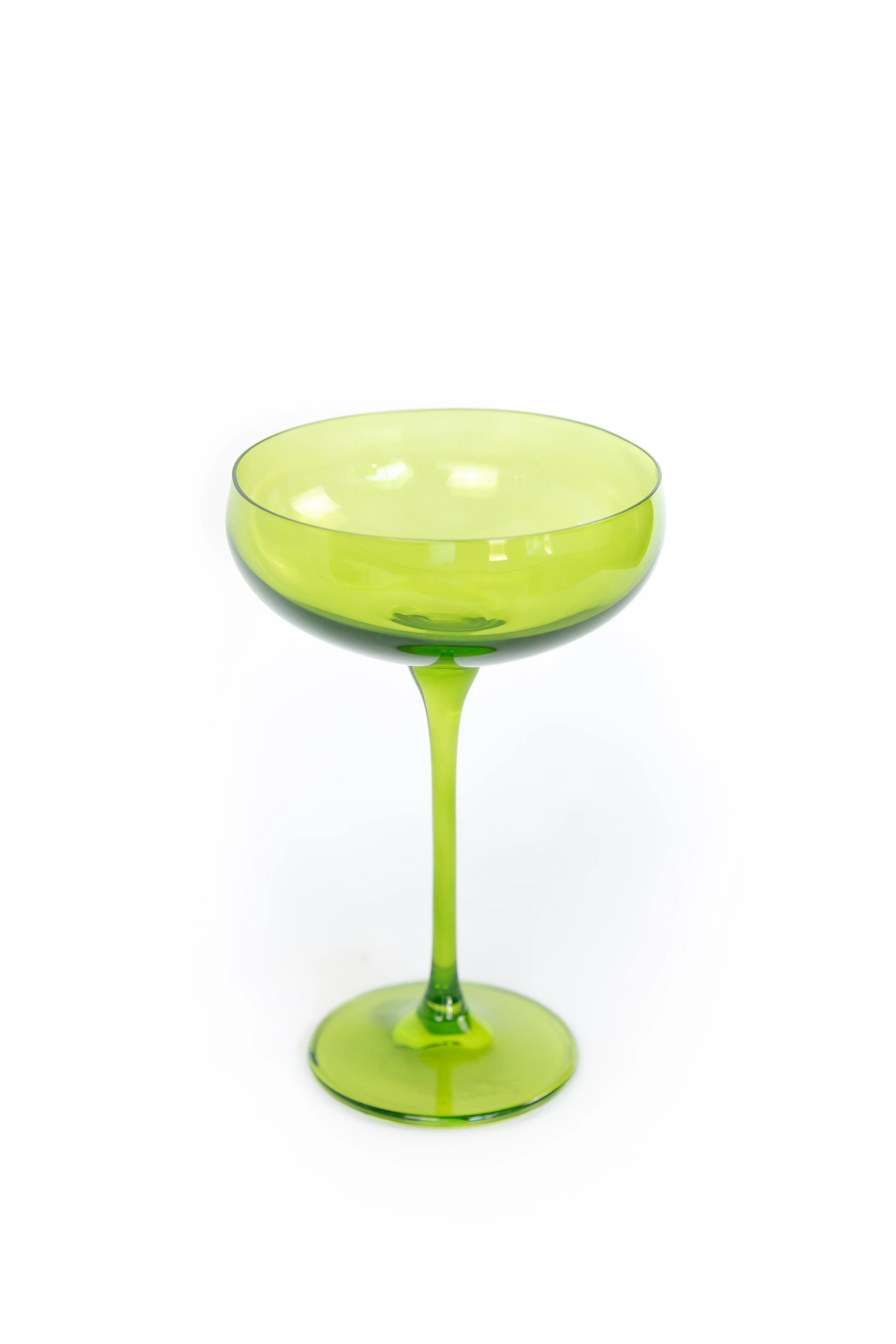Estelle Colored Champagne Coupe Stemware - Set of 6 {Forest Green} - Image 7