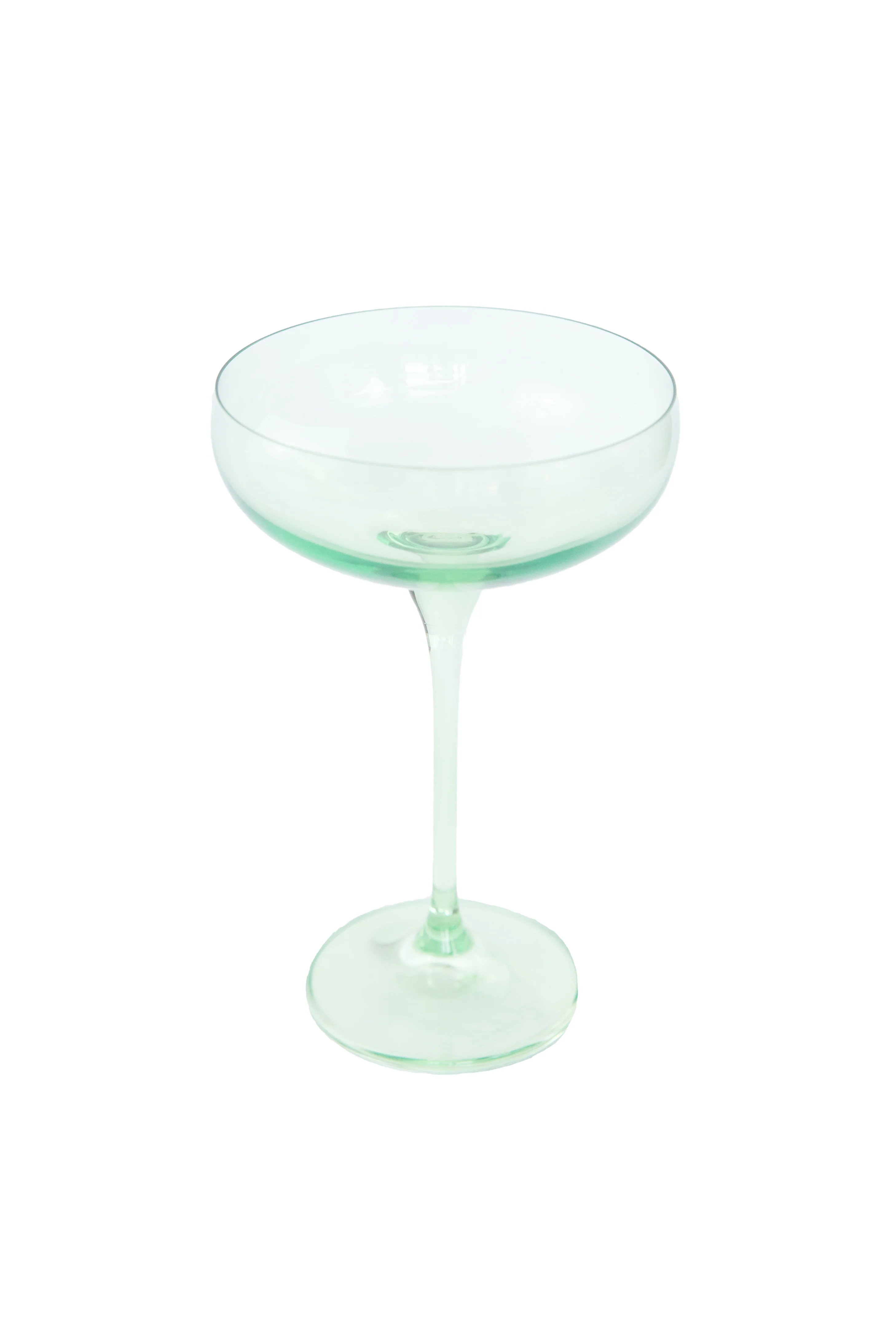 Estelle Colored Champagne Coupe Stemware - Set of 2 {Mint Green} - Image 7