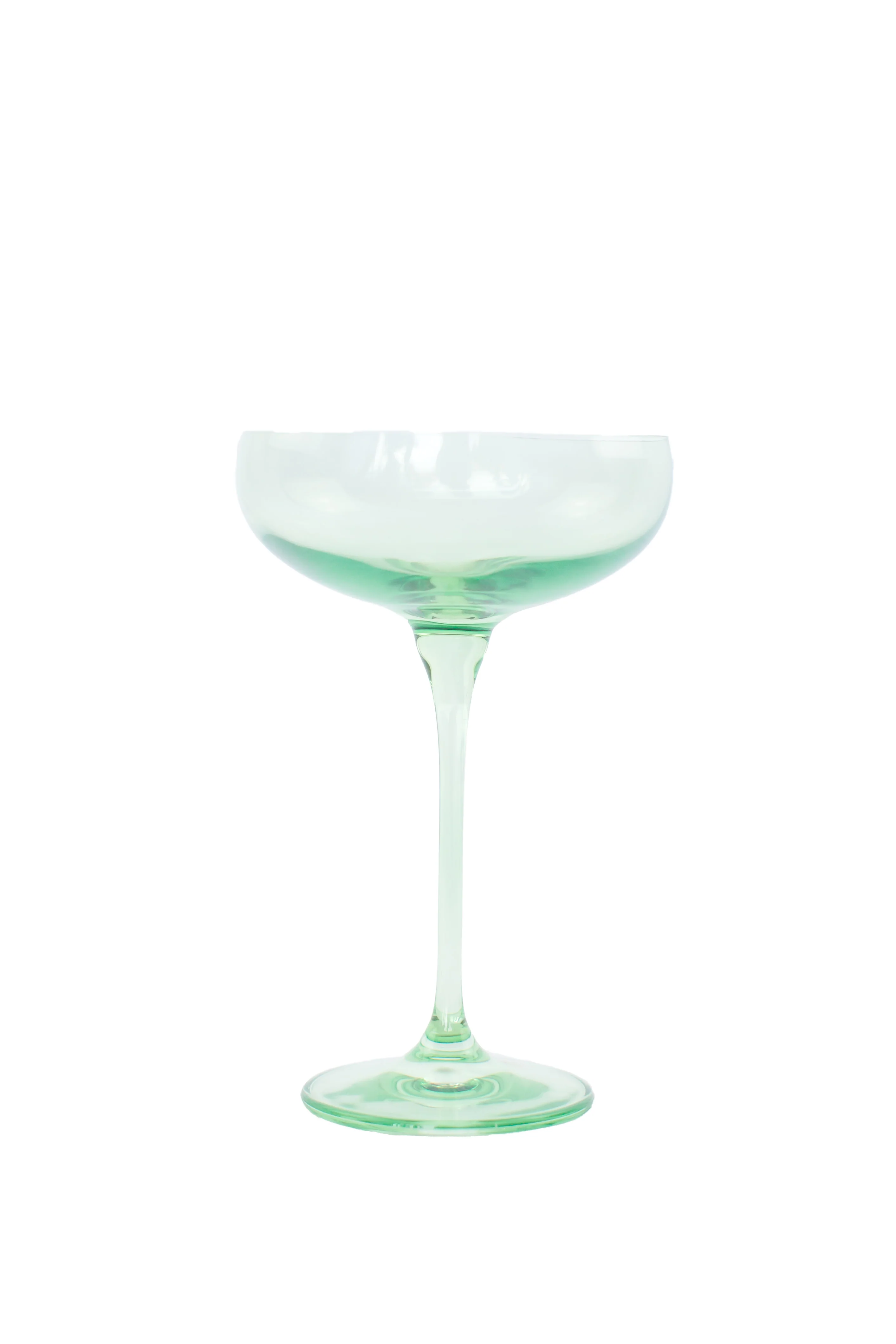 Estelle Colored Champagne Coupe Stemware - Set of 2 {Mint Green} - Image 8