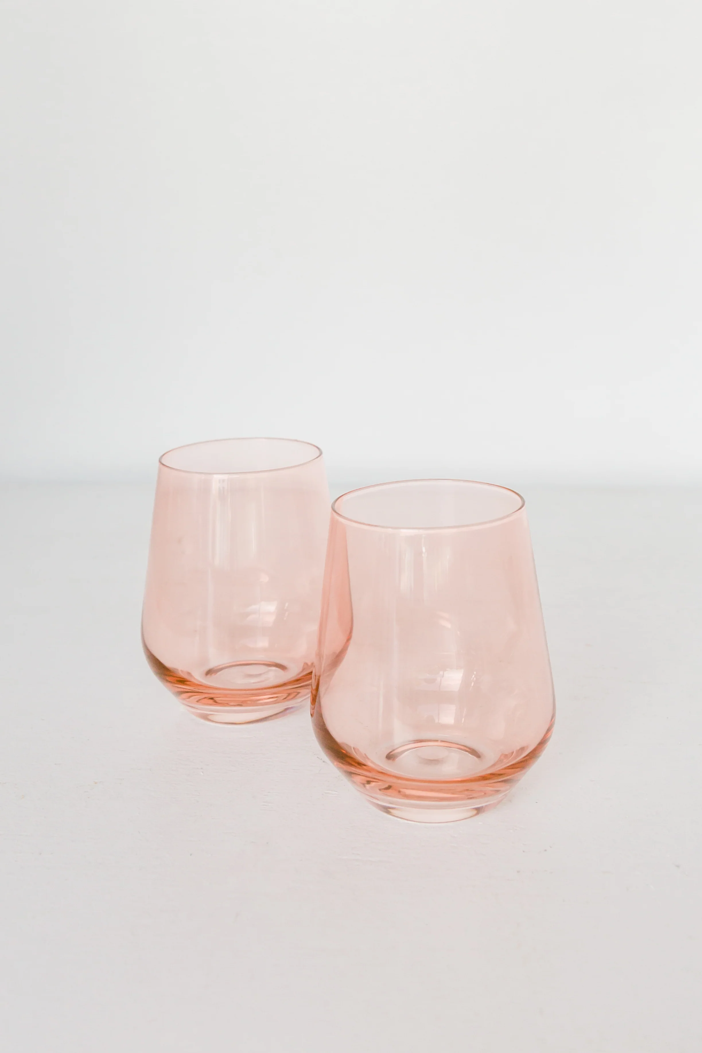 Estelle Colored Wine Stemless - Set of 6 {Blush Pink} - Image 6