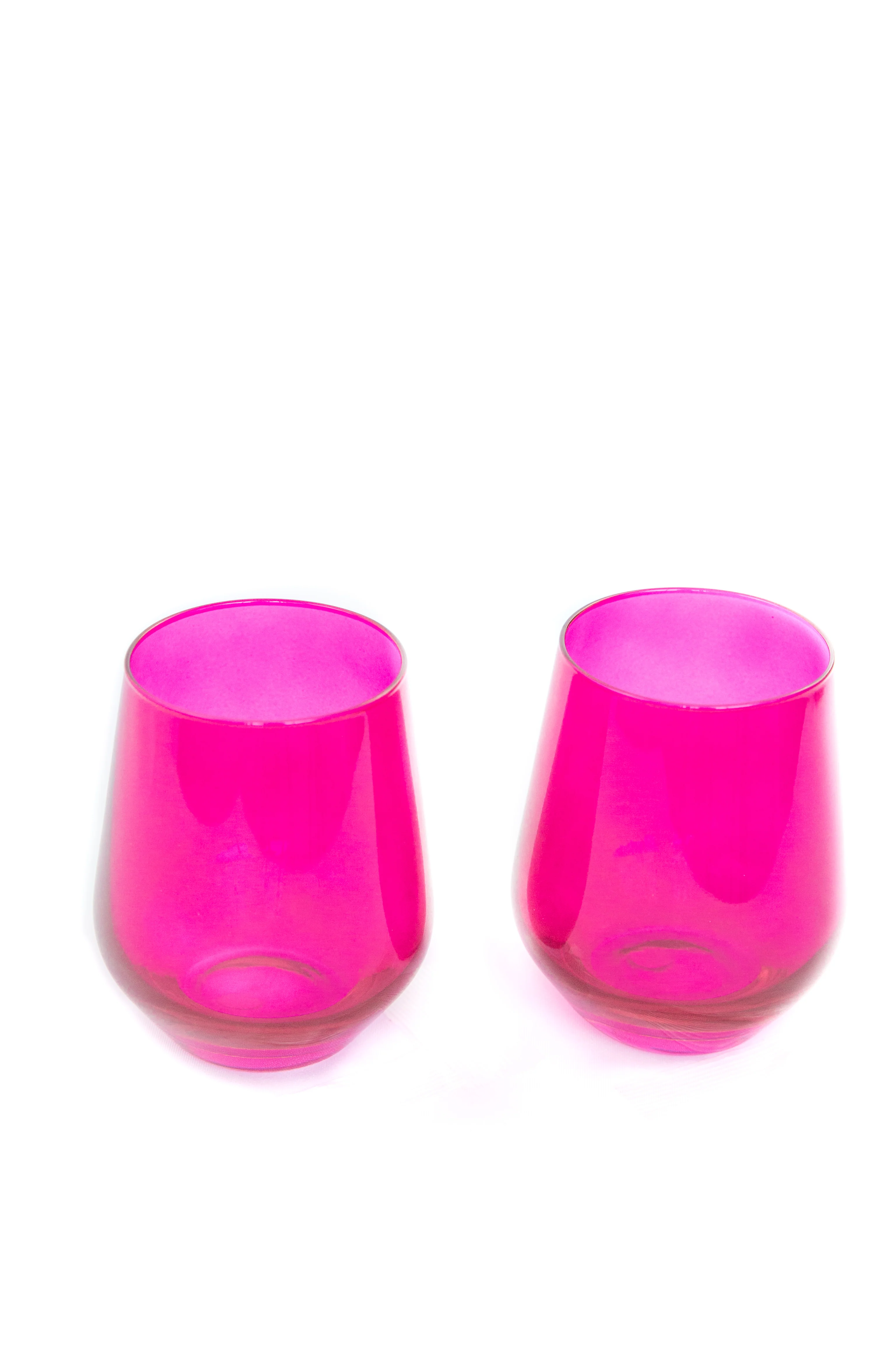 Estelle Colored Wine Stemless - Set of 2 {Viva Magenta (Our Fuchsia)} - Image 7