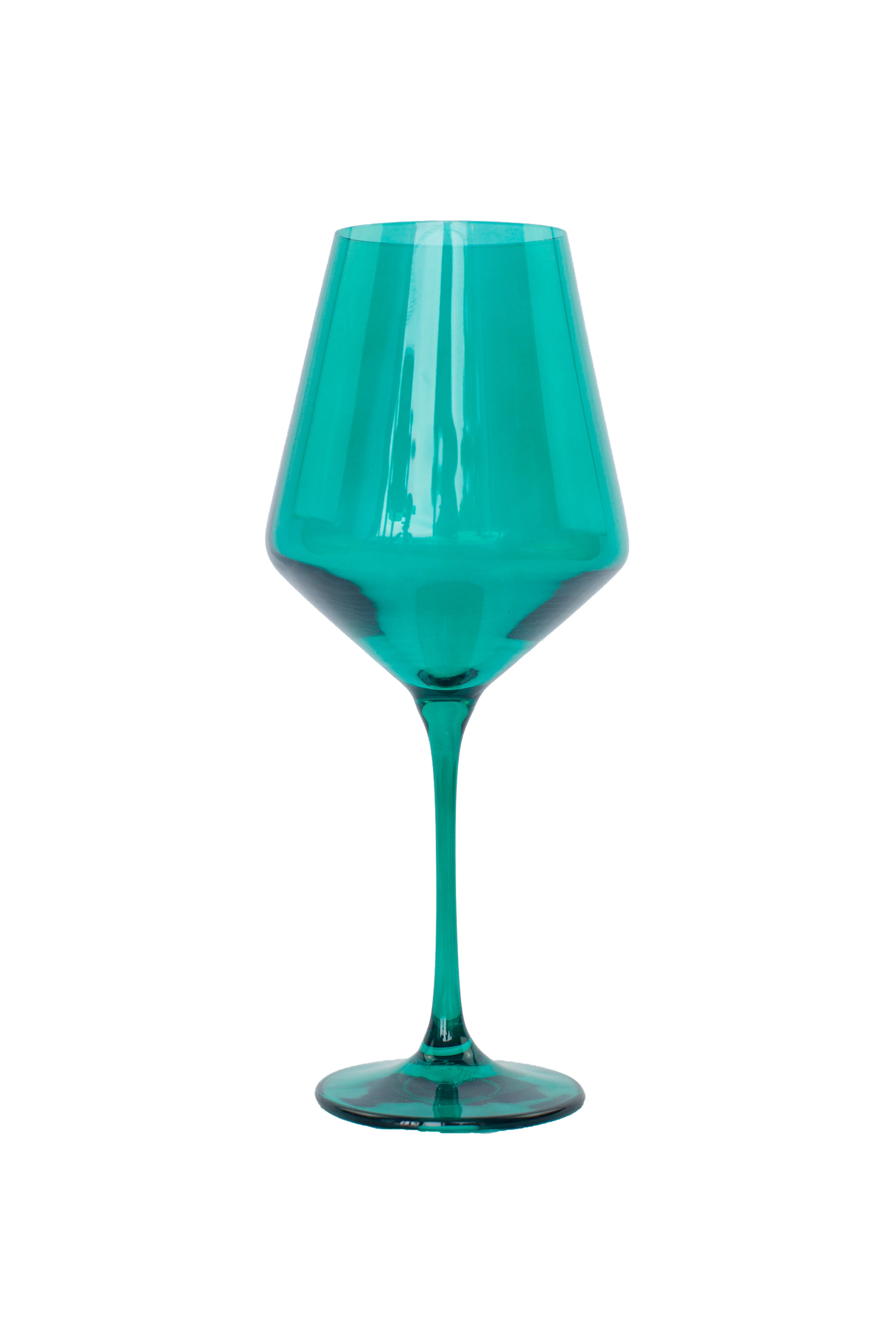 Estelle Colored Wine Stemware - Set of 6 {Emerald Green} - Image 3