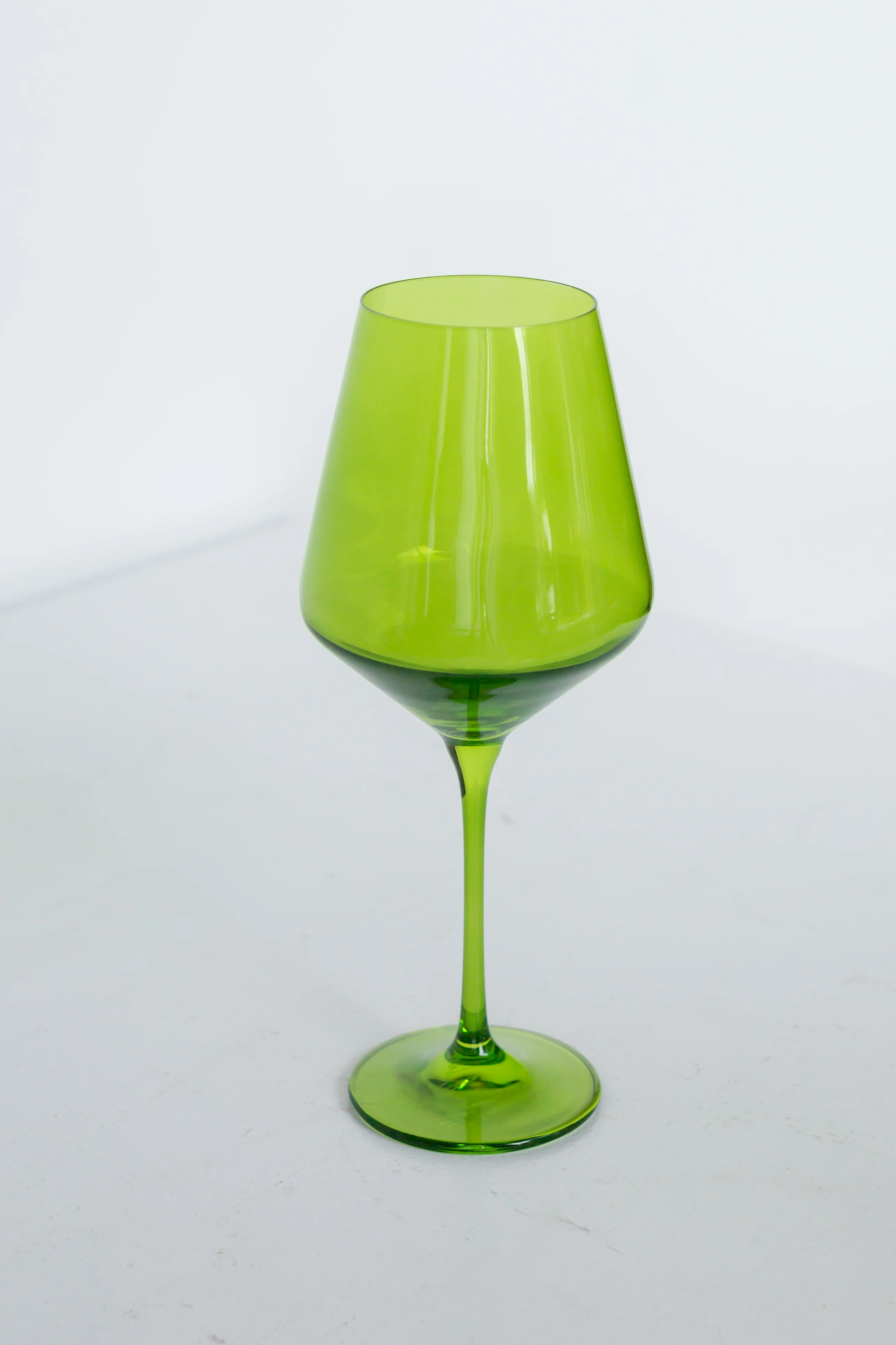 Estelle Colored Wine Stemware - Set of 6 {Forest Green} - Image 4